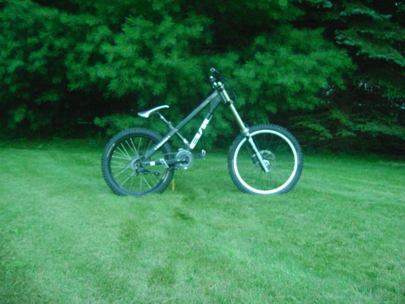 This is my 2004 evil imperial wit h my 2003 marzocchi super monster. the funny part is i put the fork on just for kick but it rides better with this fork then a 66.