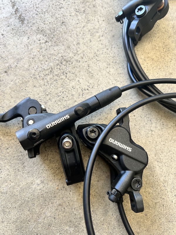 Set Freno A Disco Shimano Deore M6120 4 Pistoncini Anteriore E Posteriore Nero