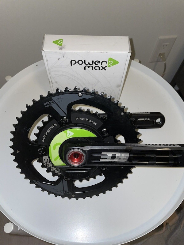 Rotor 3D+ Crankset with Power2max Power Meter For Sale