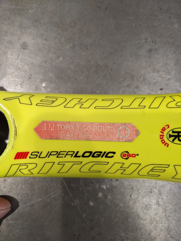 2017 Ritchey Super Logic 260⁰ Carbon stem, yellow, 110mm For