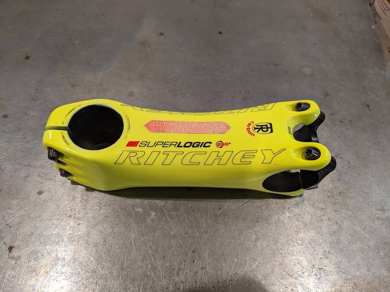 2017 Ritchey Super Logic 260⁰ Carbon stem, yellow, 110mm For Sale