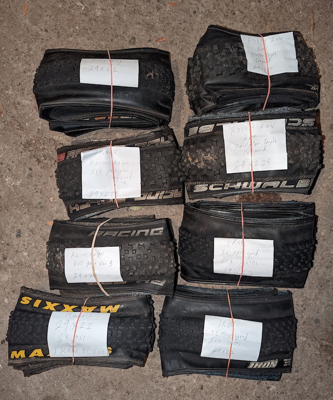 used-eight-29er-tires-schwalbe-maxxis-continental-for-sale