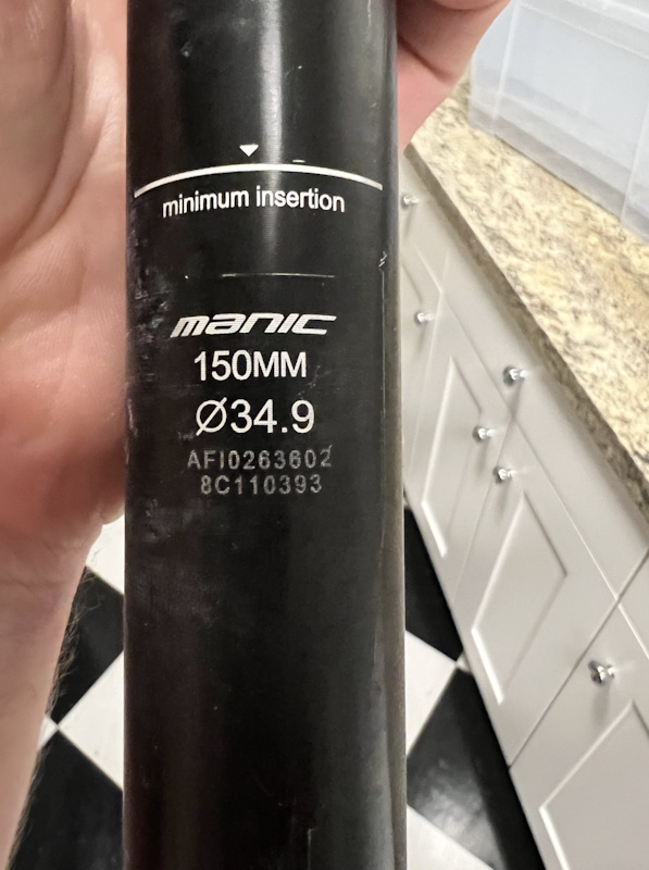 2020 XFusion Manic Dropper 150mm For Sale