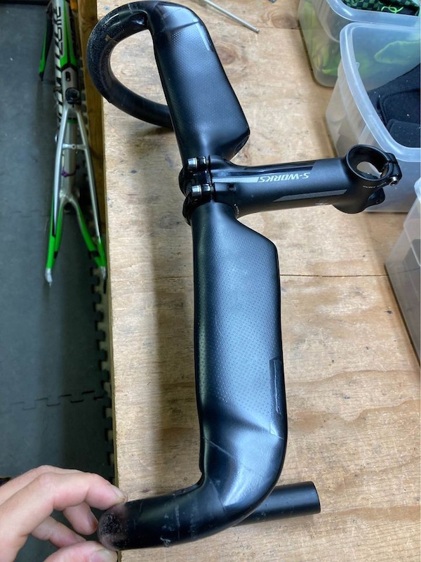 S-Works Specialized SL stem and Aerofly handlebars For Sale