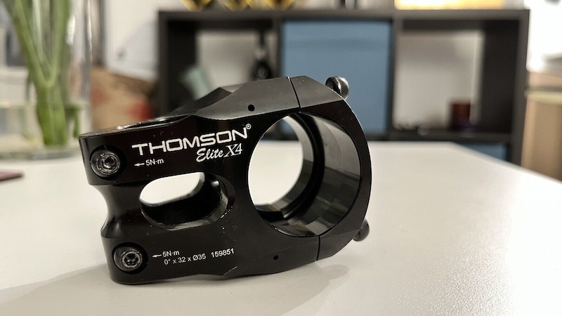 2021 Thomson Elite X4 Stem 32mm Length 35mm Clamp Black For Sale