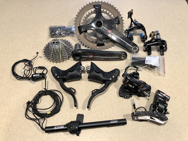 Campagnolo Super Record EPS 11sp v3 Group w/ charger For Sale