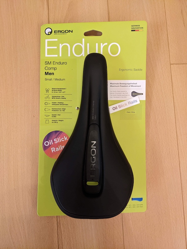 ergon enduro saddle oil slick