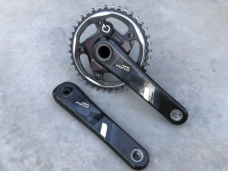 Sram Force 1x 170mm crankset with Quarq Power Meter For Sale