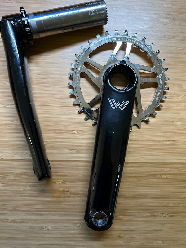 2021 Cane Creek EEwings MTB 170mm & Wolftooth Chainring For Sale
