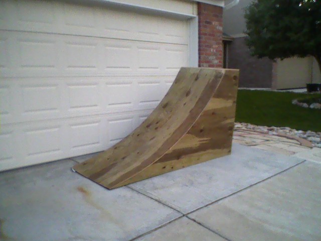 Finished Wooden ramp