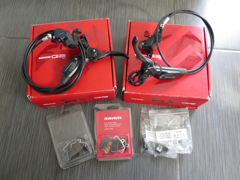 2021 SRAM G2 RSC 4-Piston Brakeset w/2 sets of pads For Sale