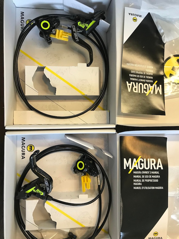 Magura USA MT8 Raceline Carbon Disc Brake Carbon/Yellow, Front or