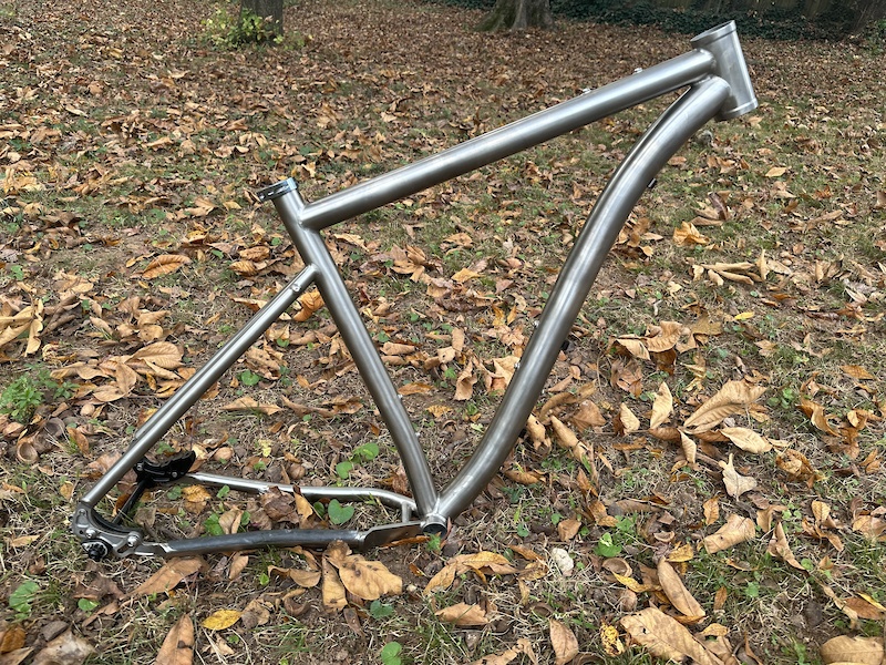 Custom Titanium Drop Bar Adventure Frame 56cm For Sale