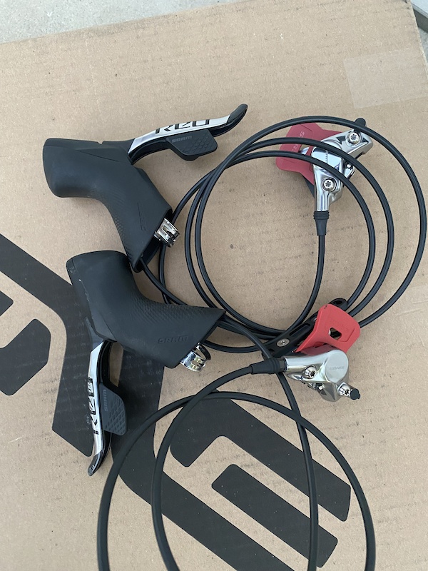2022 SRAM Red eTap AXS shifters + hose + brake set For Sale