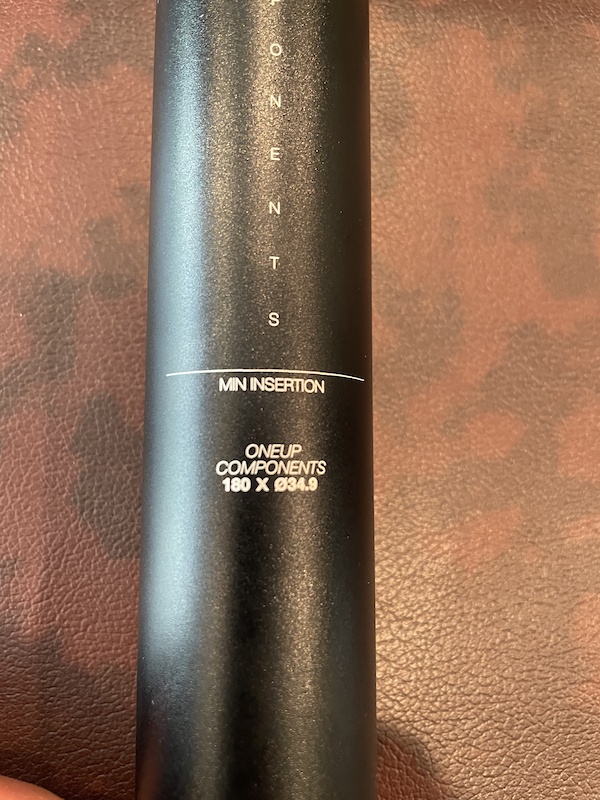 One Up Seat post dropper For Sale