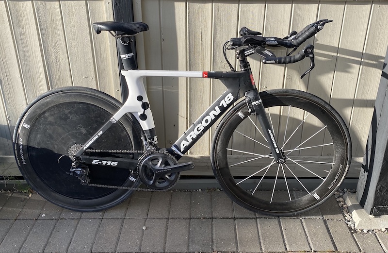 2016 Argon 18 E 116 Tri Bike Medium For Sale