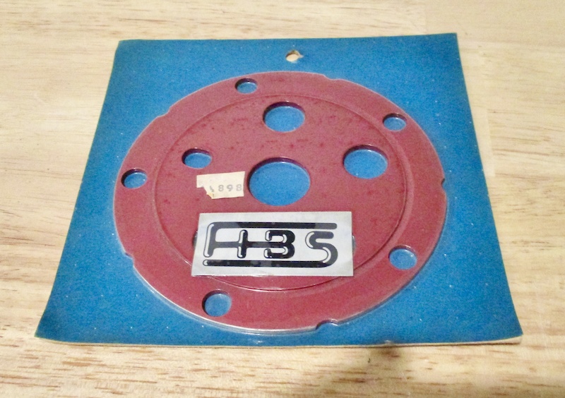 Nos Oldschool Bmx Hbs Cw Crank Disk Red For Sale