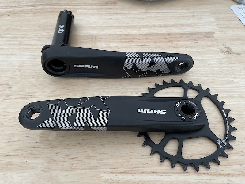 2021 Sram NX Crankset + 30T chain ring like new Boost DUB For Sale