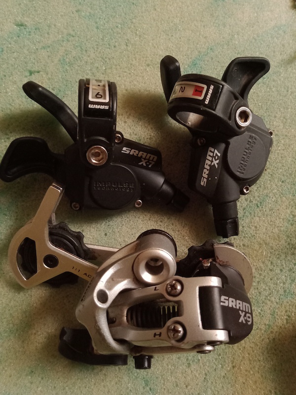 Sram shifters and derailleur For Sale