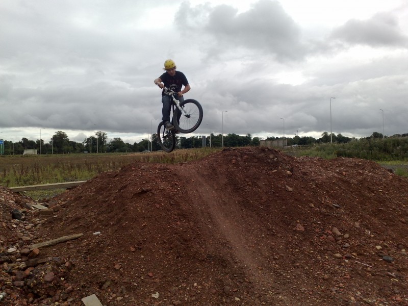 riding our gravel jumps