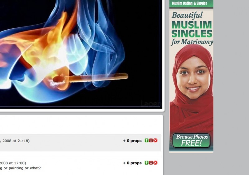 Why do we have adds for Muslim mail order bride sites?