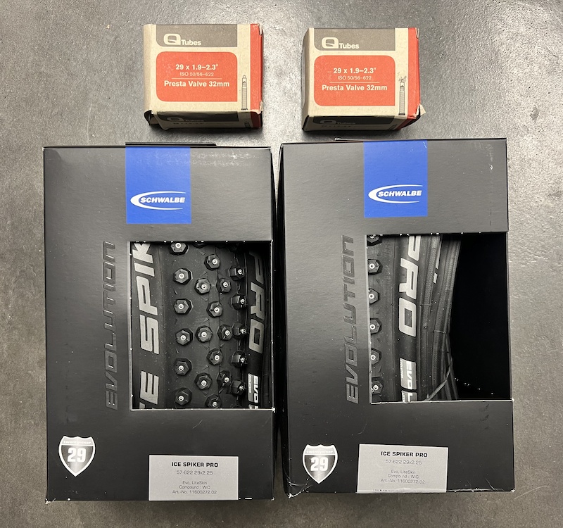 New Schwalbe Ice Spiker Pro Studded Tires 29 x 2.25 For Sale