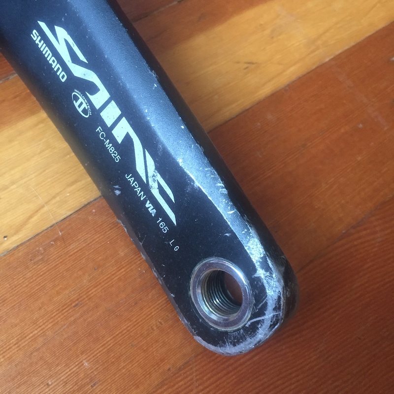 Shimano Saint FC-M825 165mm crankset w/ 83mm BB (632) For Sale