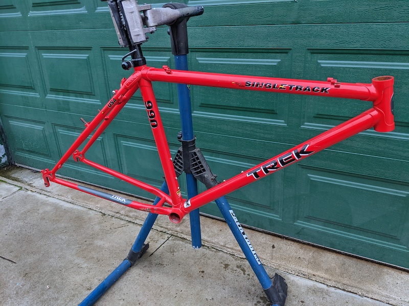 1992 Trek Singletrack 990 frame 17in true temper For Sale