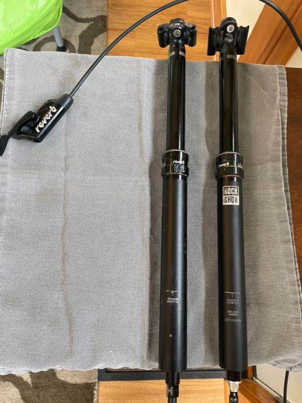 RockShox Reverb Droppers x2 with Lever 31.6/150mm For Sale