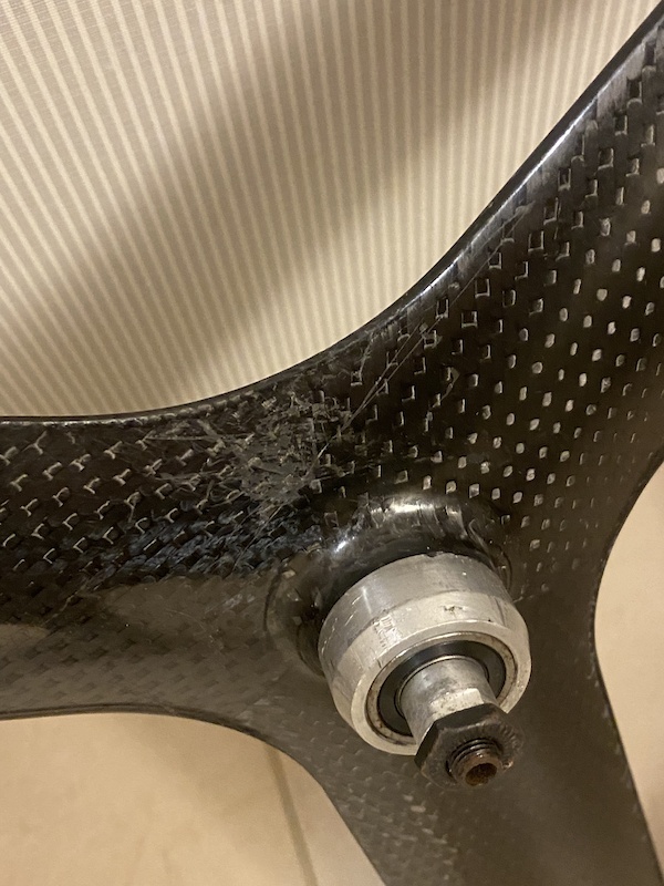 Alpina 3 Spoke Full Carbon Tubular Track Front Wheel