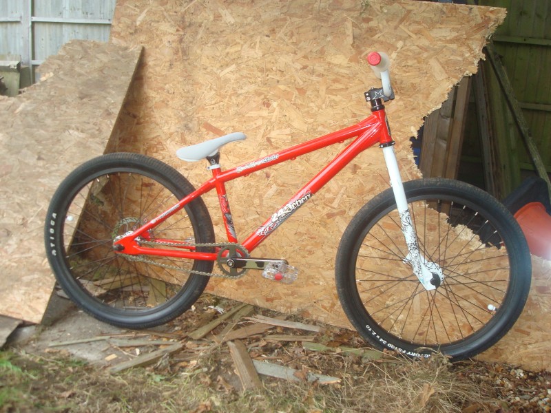 my bike with new parts on it