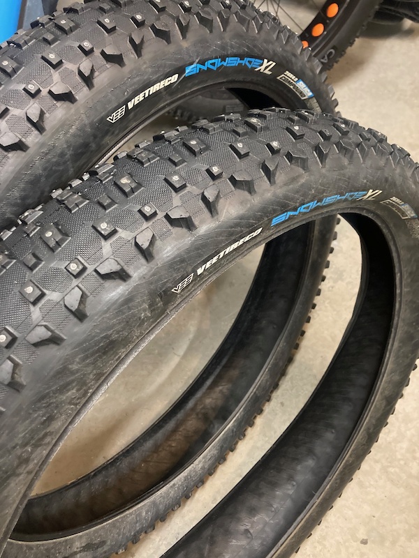 Vee Snowshoe XL studded 26x4.8 tires For Sale
