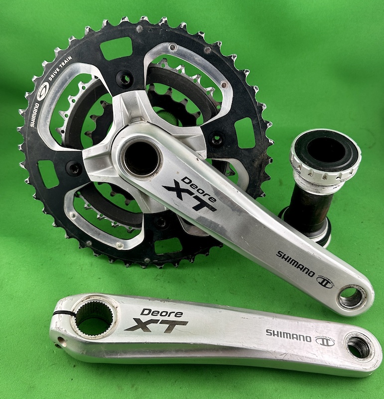 SHIMANO DEORE XT FC-M770 170mm クランク Shimano FC-M770 XT 180mm 4 arm Crank 22-32-44 w/BB : Amazon