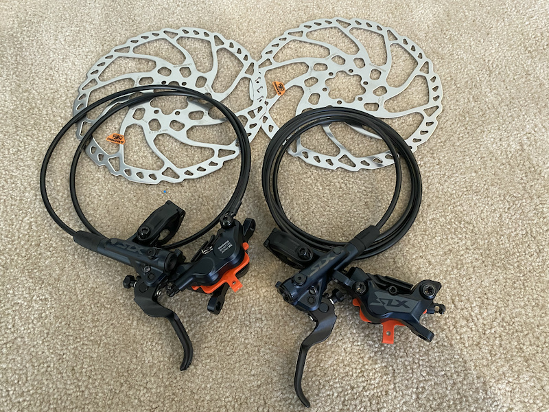 2023 Brand New Shimano SLX 4 Piston Brakes and Rotors For Sale
