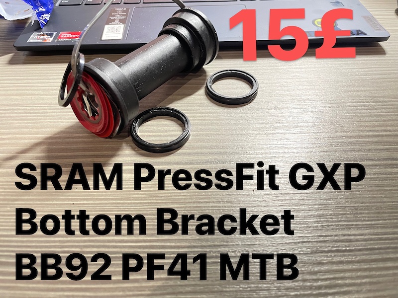 Movimento Centrale Sram Team Movimento Centrale Pressfit GXP BB92 Per MTB Sram - Staffa Inferiore Inglese Originale Pb Racing - Foto 7