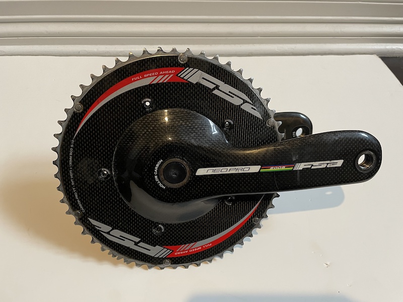 Tt Chain Rings FSA NeoPro TT crankset with 54/42 chainrings 175mm For Sale