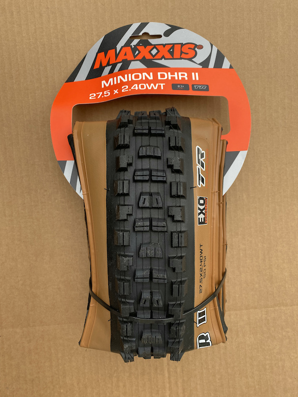 2023 Maxxis Minion DHR II Skinwall 27.5 x 2.4″ WT TR EXO For Sale