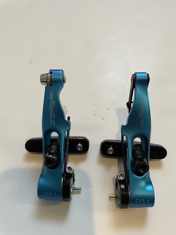 2020 TRP cyclocross linear pull v-brake set blue For Sale