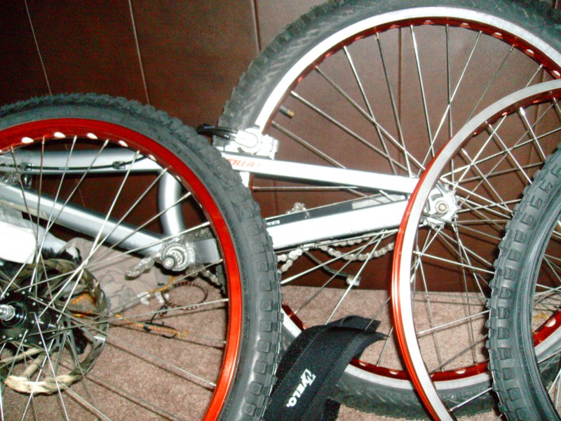 rear wheel with extra parts