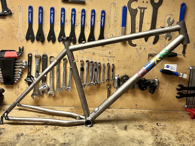 Vintage Dean Colonel Titanium Mountain Bike Frame For Sale