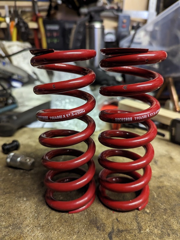 2021 Rockshox Shock Springs 400 and 450 lbs 57.5 65mm For Sale