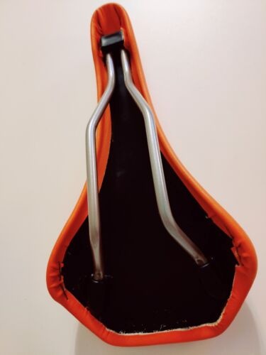 Selle Italia Nitrox NOS Vintage - Selle Vélo Cuir Noir 275x140 Mm - Fabriquée En Italie