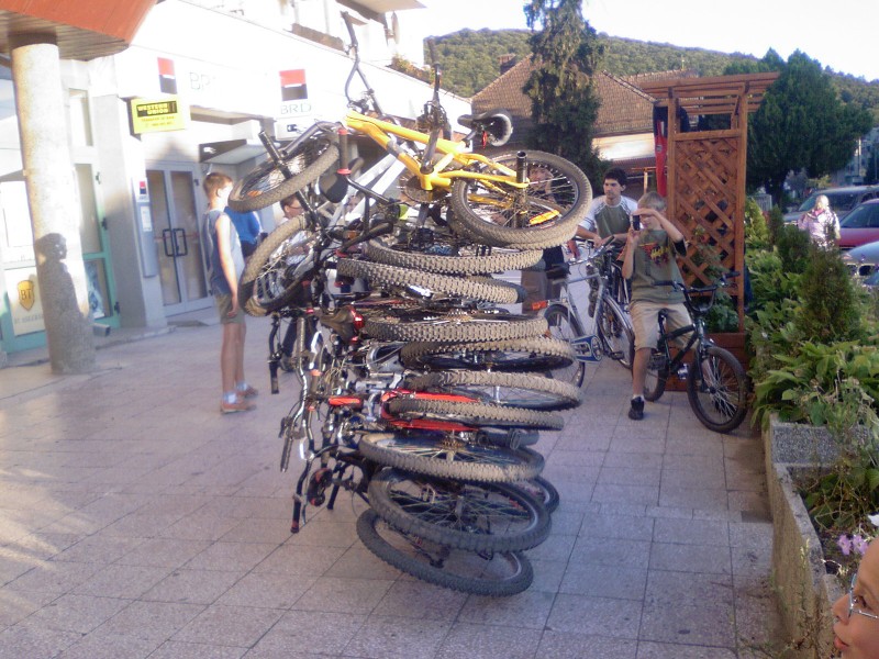 large collection of bikes ;)