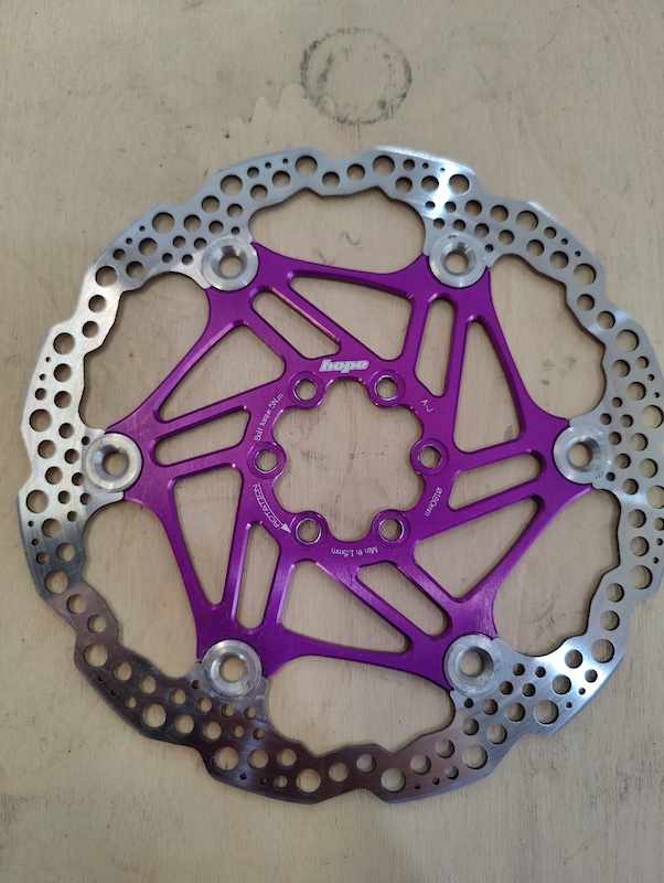 hope 180mm rotor purple