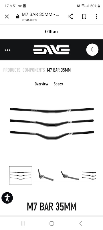 USBキーボード ENVE M7 BAR 35mm - 自転車