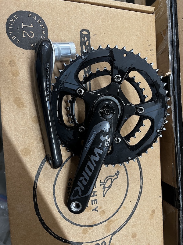 SWorks Carbon crank 172.5 50-34 Praxxis Rings For Sale