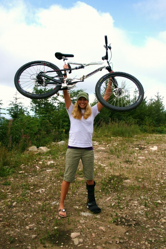 Leana and her Cannondale Rize