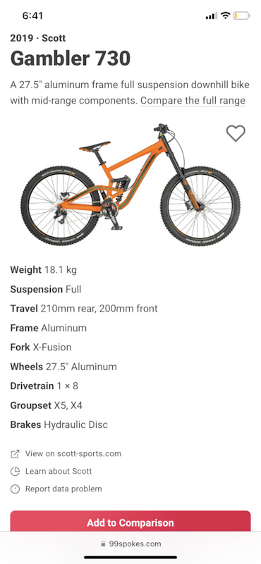 Scott gambler 730 mountain bike online 2019