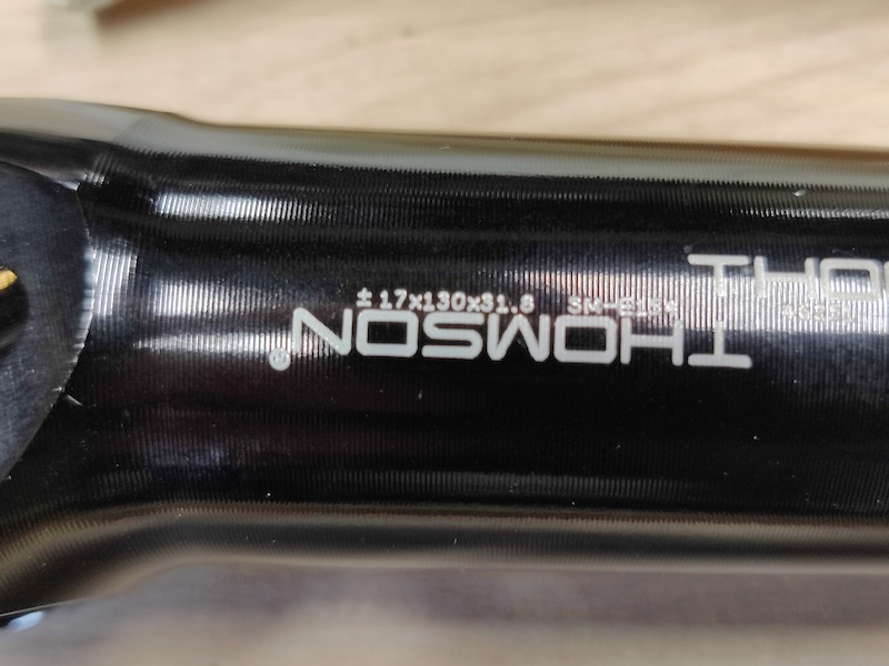 2022 Thomson X2 130mm 17deg stem black For Sale
