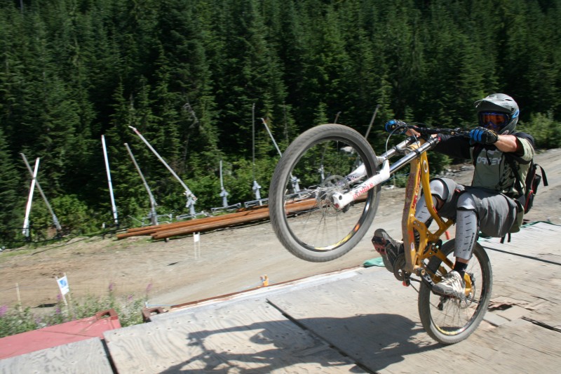 Wade Simmons doing a sick manual on the freight train containers in Whistler